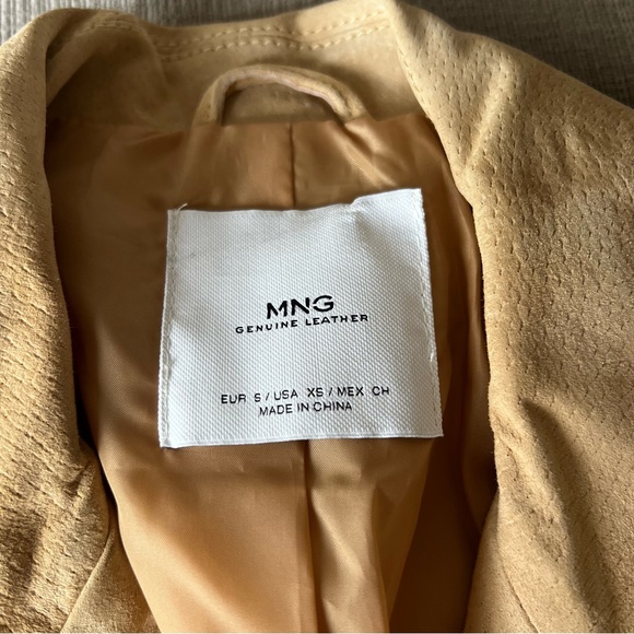 EUC Mango Genuine Suede Moto Jacket XS - Picture 4 of 9